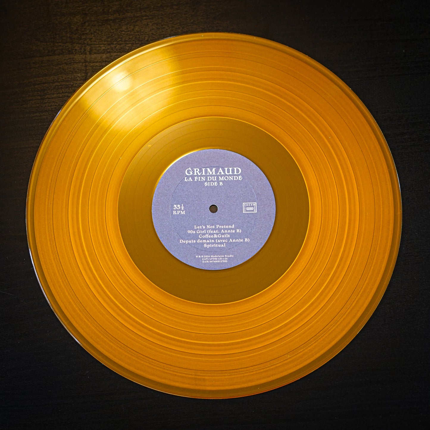 La fin du monde - Vinyl 12" - Limited Edition